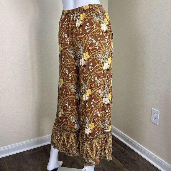 Spell & The Gypsy Collective Women's Size M Bianca Floral Wide Leg Pull On Pants - Picture 12 of 15